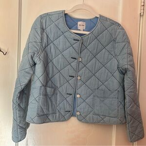 NIC+ZOE Sky Blue Quilted Puffer Jacket